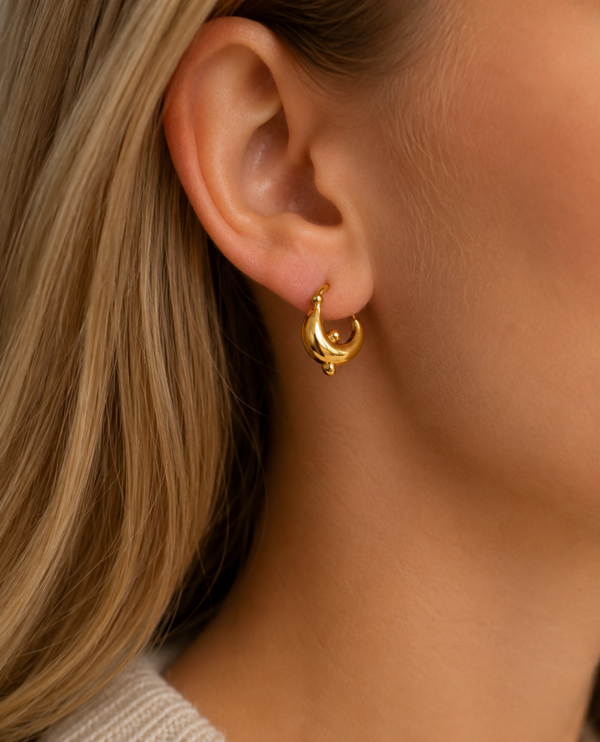 Bali hoops - Goud