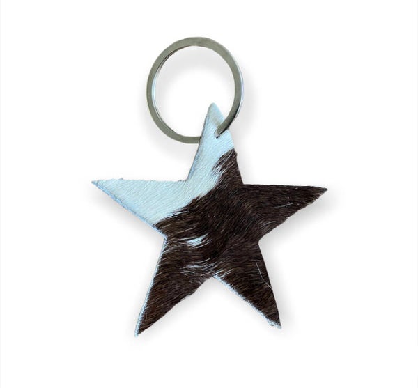 Leather tas/sleutelhanger Star 5