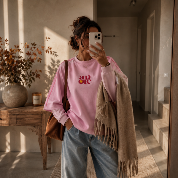Amore Sweat shirt - Roze