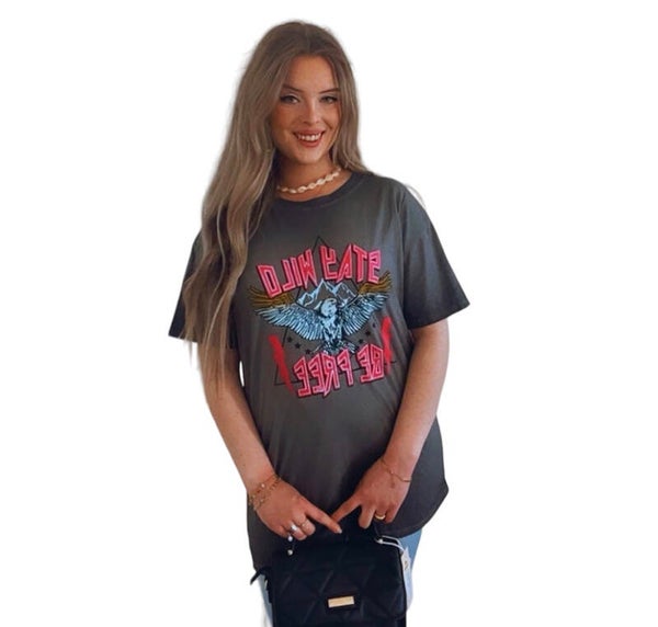 T-shirt stay wild - grijs