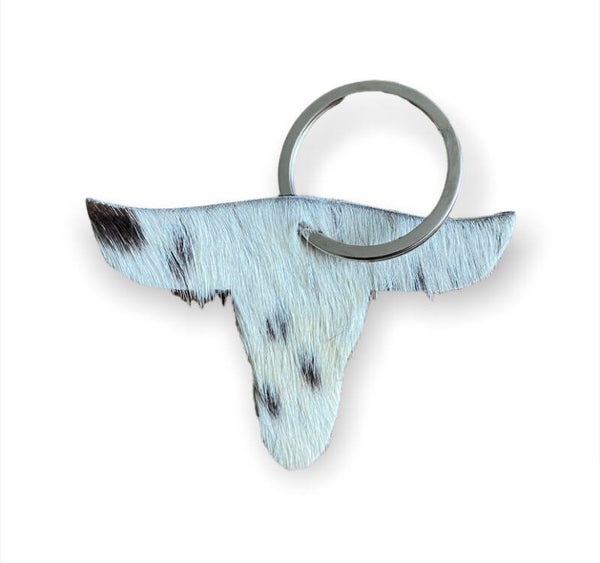Leather  tas/sleutelhanger Cow
