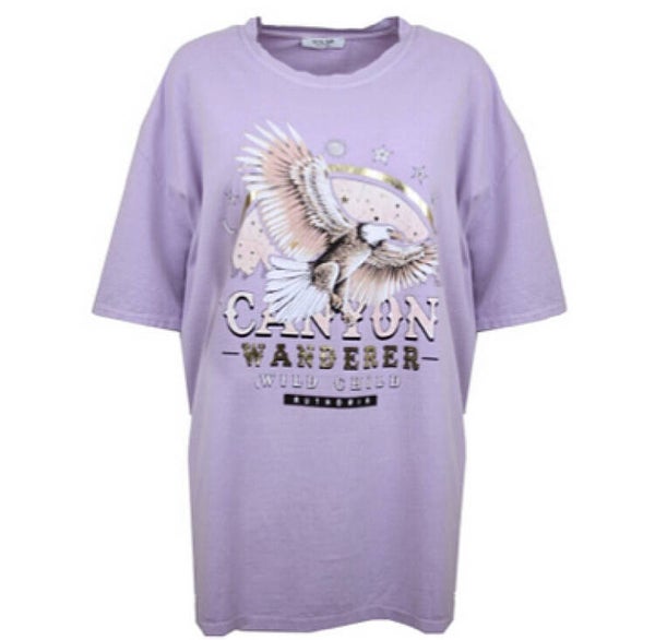 T-shirt wild child lila