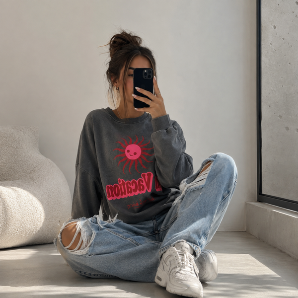 Stonewashed sweater Sun
