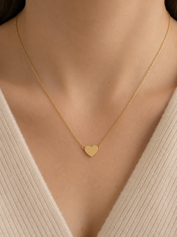 Heart ketting - Goud