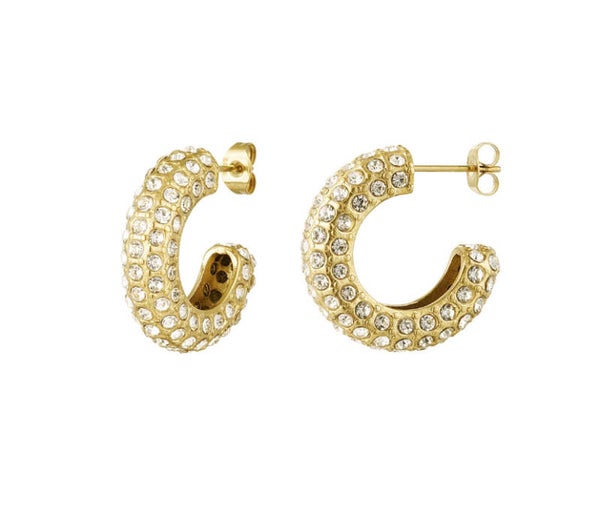 Oorbellen Diamond - goud