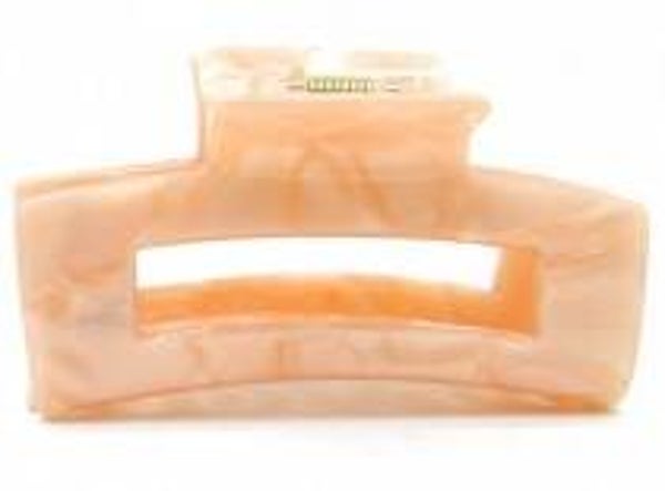 Haarclip marble roze