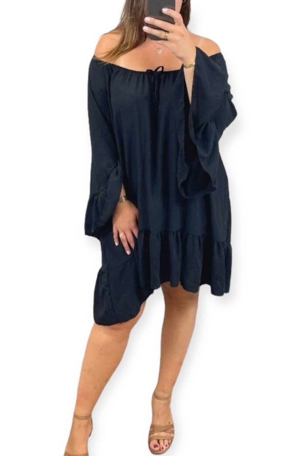 Jurk/tuniek Marley - zwart