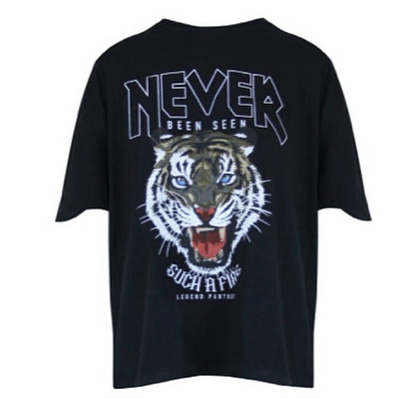 Never been seen t-shirt zwart