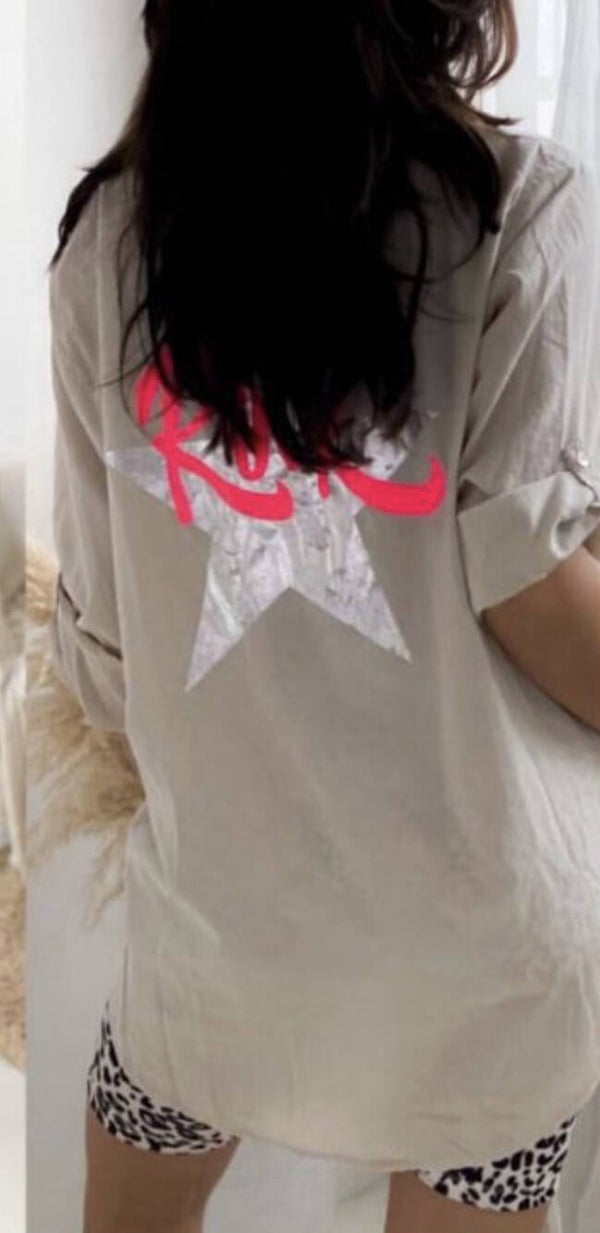 Blouse Star - beige