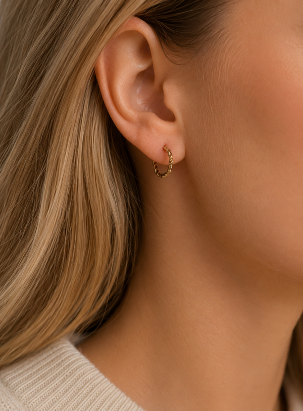 Tiny hoops - Goud