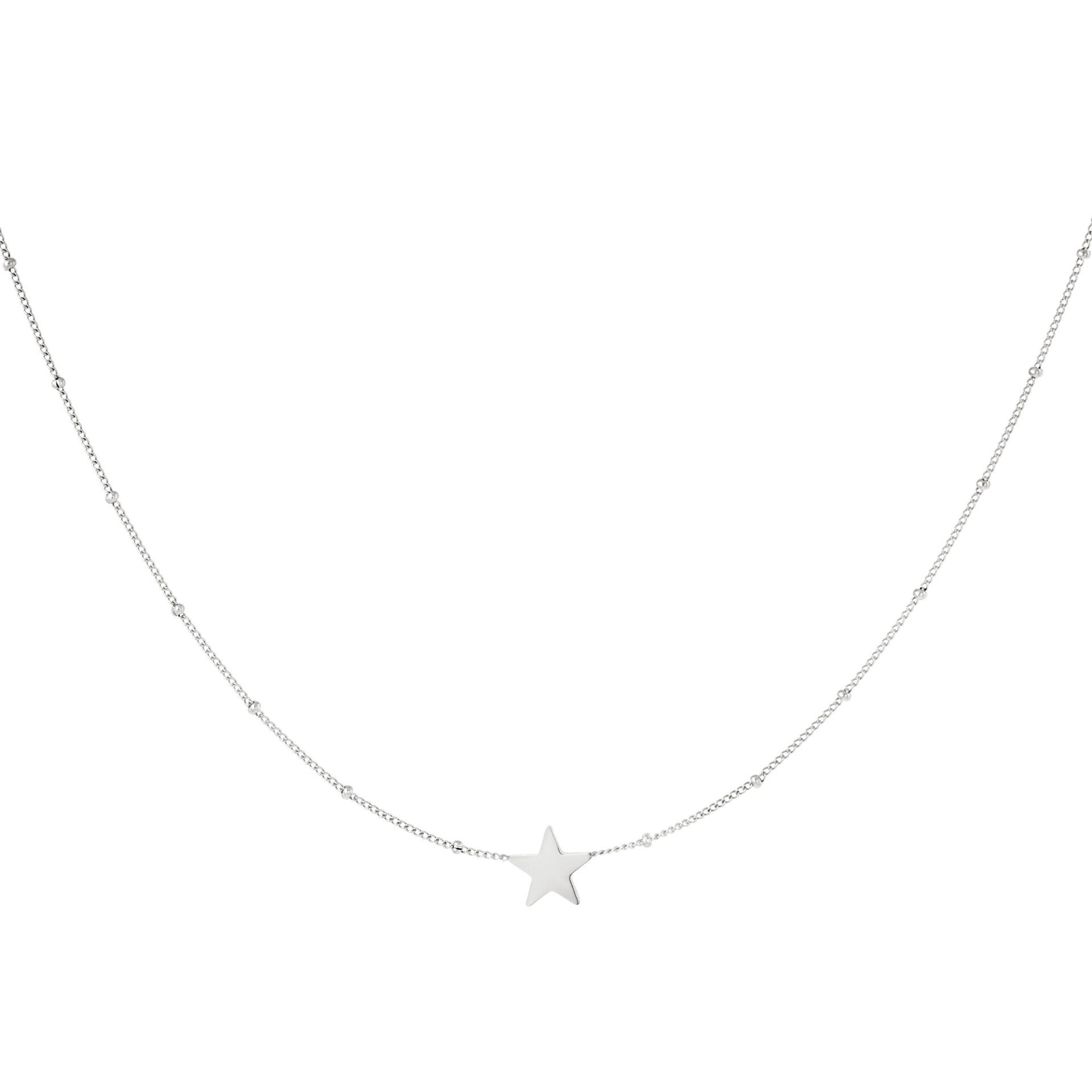 Star ketting zilver