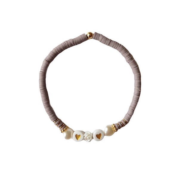 Katsuki armband taupe/goud