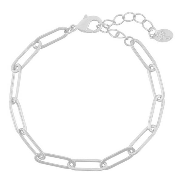 Chain armband zilver