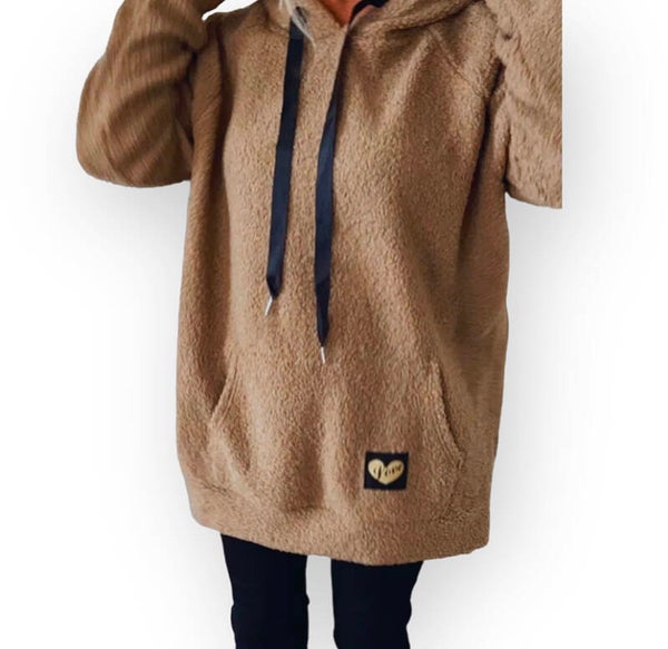 Teddie hoodie - camel