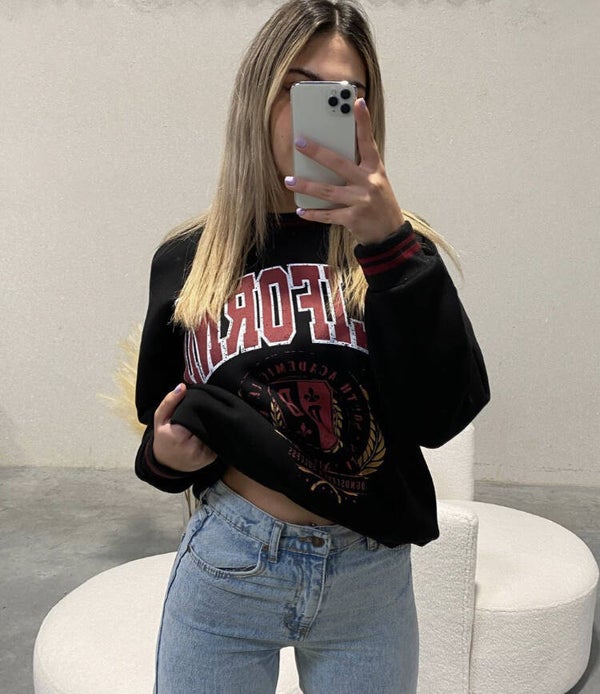 Sweater California - zwart