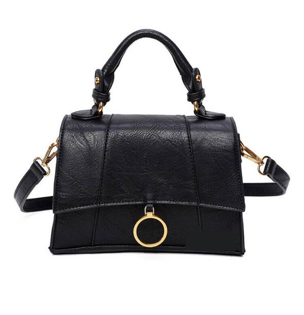 Golden detail tas - zwart