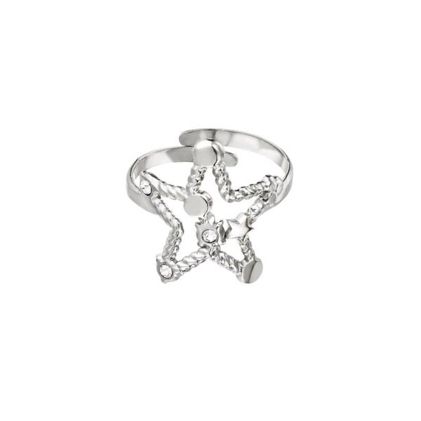 Star ring zilver