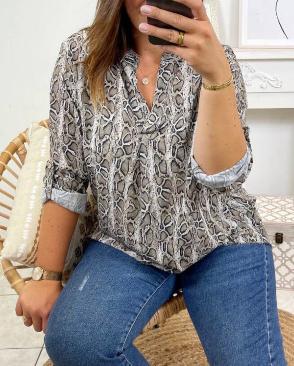 Blouse Ciska - slangenprint