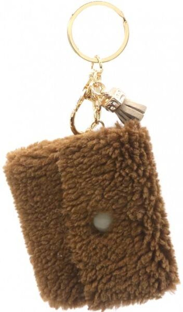 Fluffy pouch- bruin