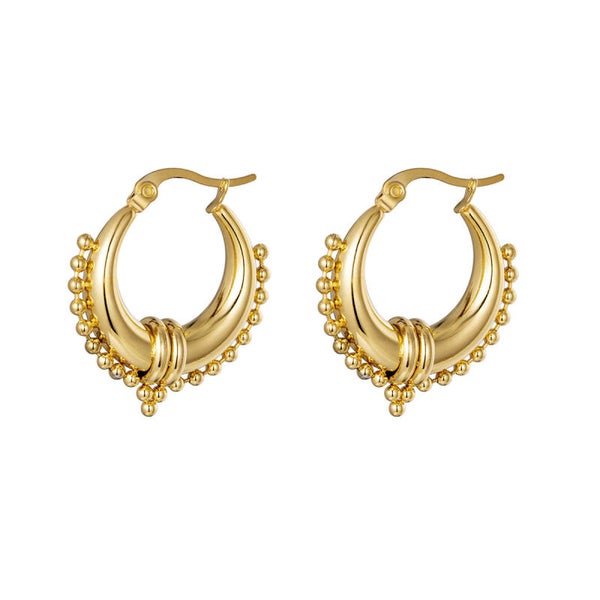 Bali hoops gold