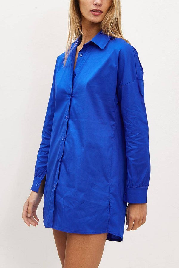 Blouse dress Zita - blauw