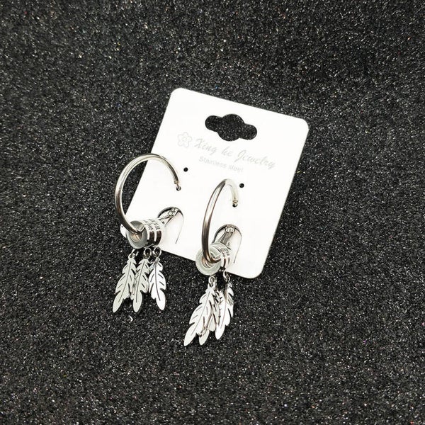 Boho oorbellen - zilver