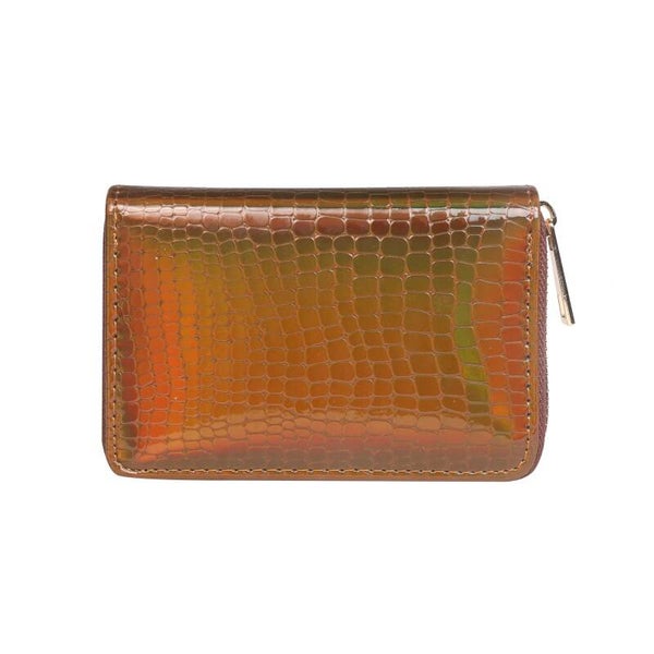 Metaillic brown portemonnee