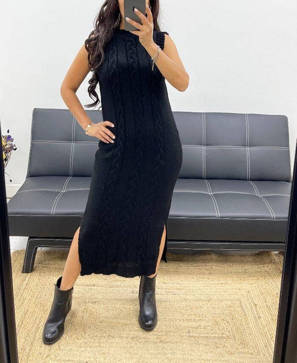 Cabel dress - Zwart
