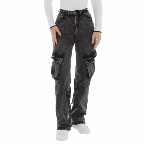 Jeans Cargo - Zwart