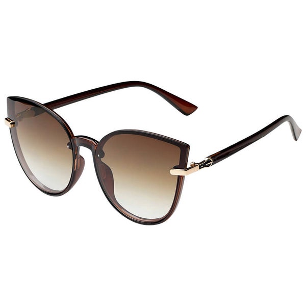 Cat eye zonnebril bruin