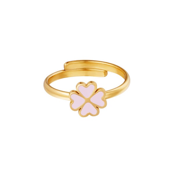Lila clover ring