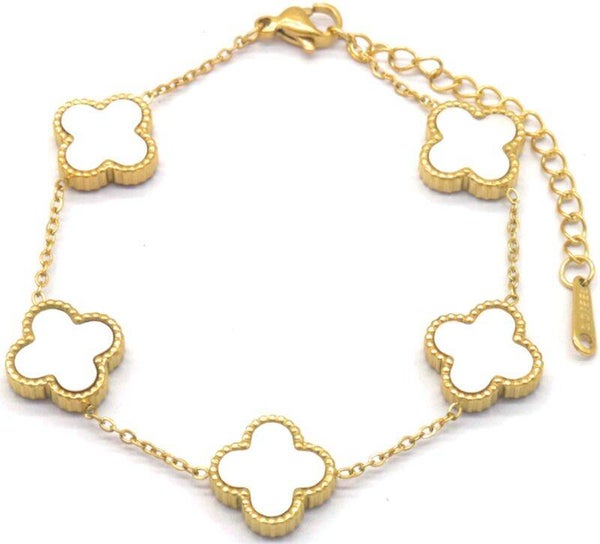 Armband Clover - goud