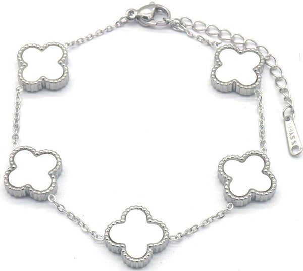 Armband Clover - zilver