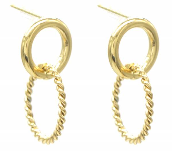 Connect oorbellen - goud