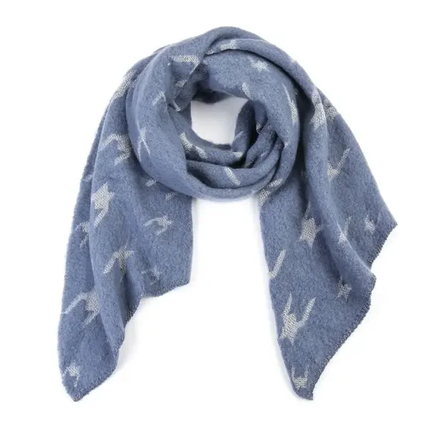 Sjaal touch of gold - Jeans bauw