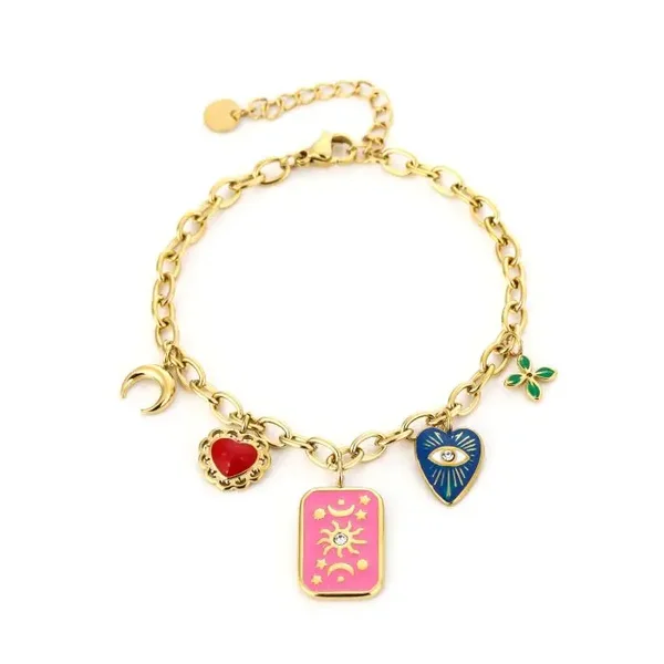 Armband cute beads - Goud