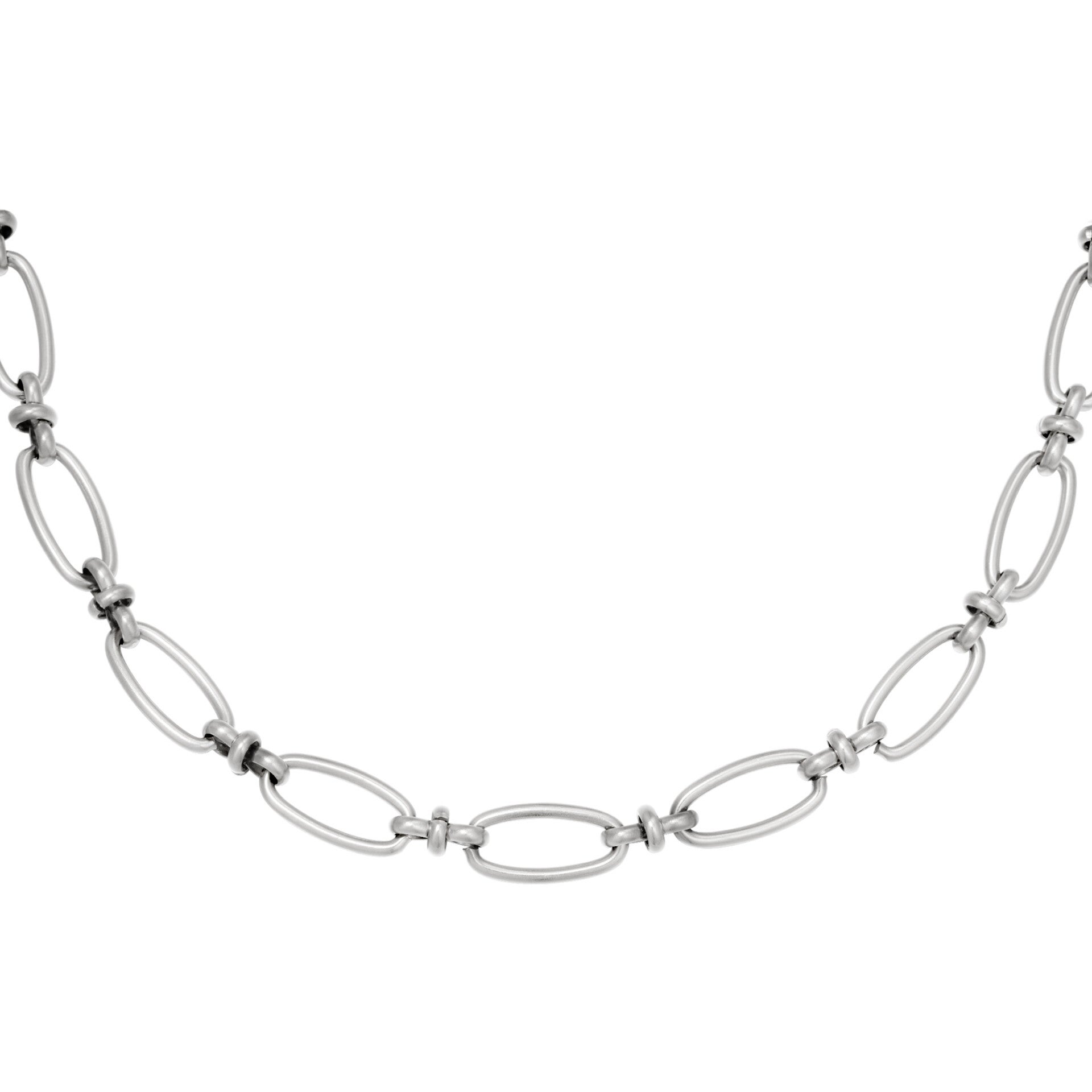 Big chain ketting zilver