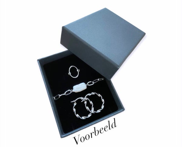 Mystery sieraden box ZILVER