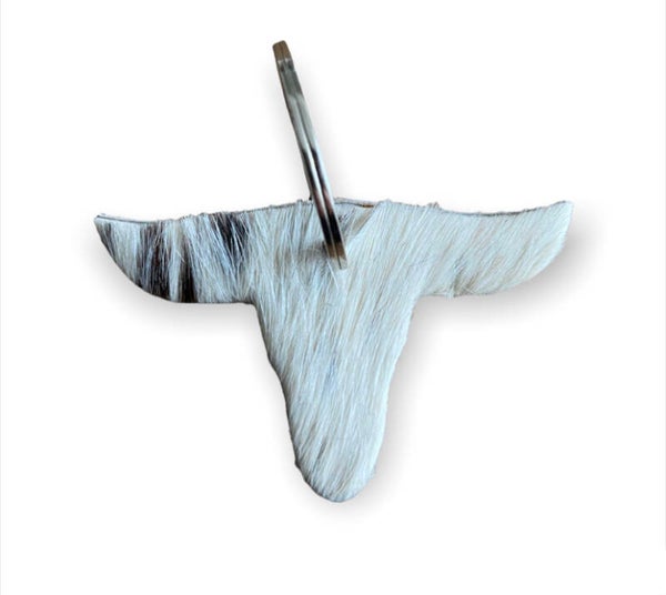 Leather tas/sleutelhanger Cow 12