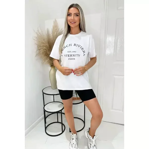 French riviera t-shirt - wit