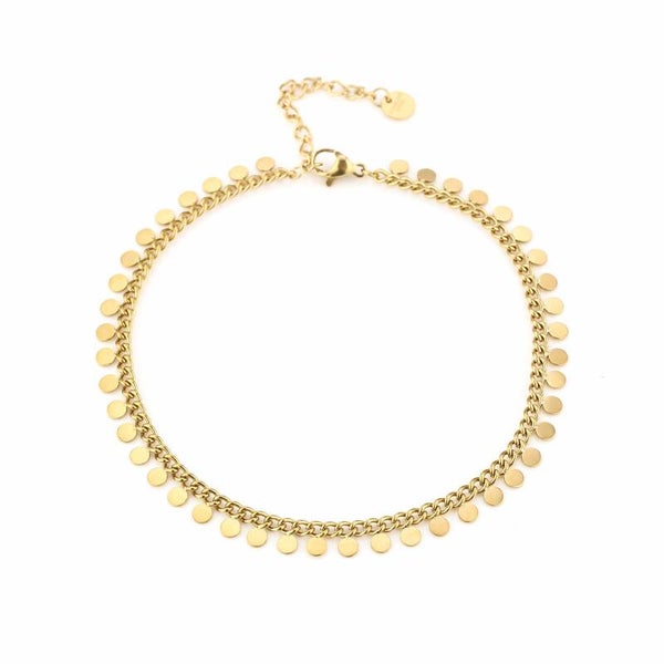 Full coins enkelbandje goud