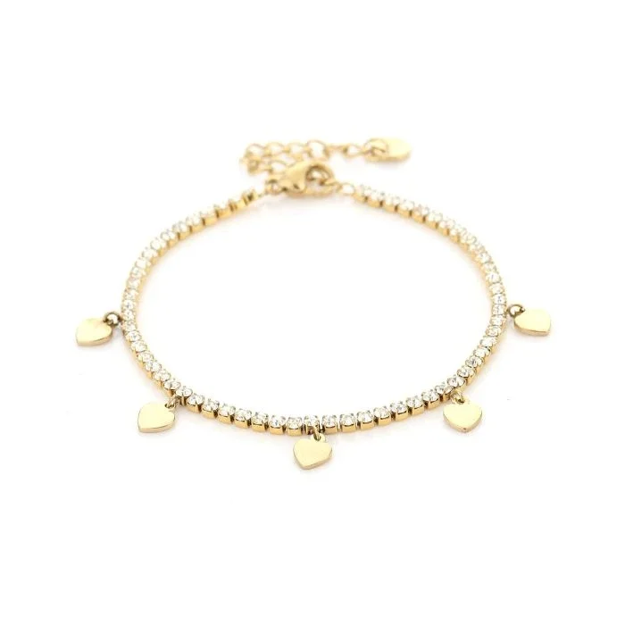 Heart armband - Goud