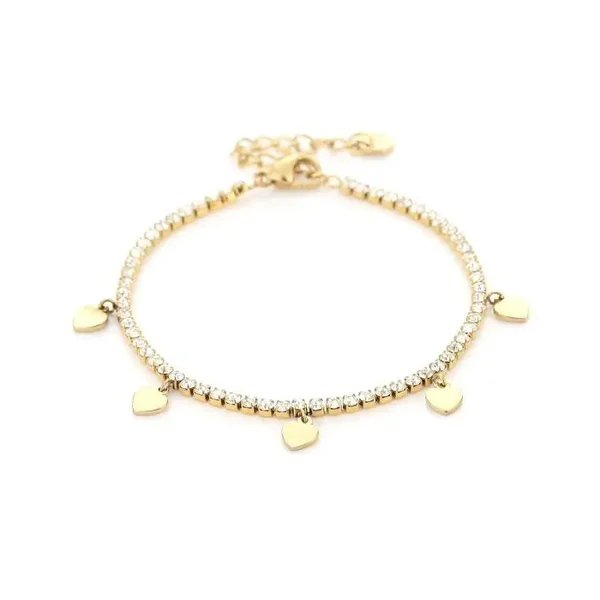 Heart armband - Goud