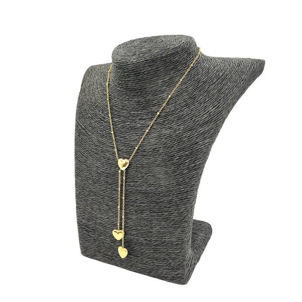 Triple hearts ketting - goud