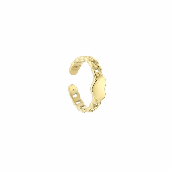 Heart ring goud