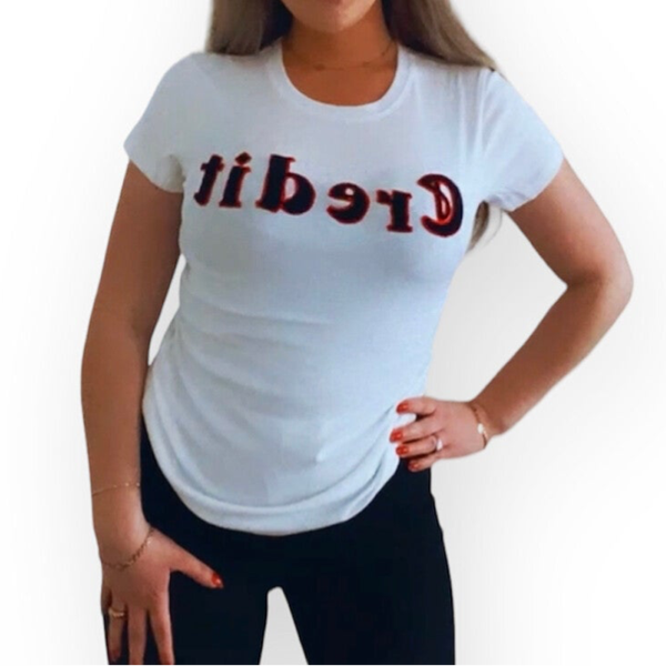 T-shirt CREDIT - wit
