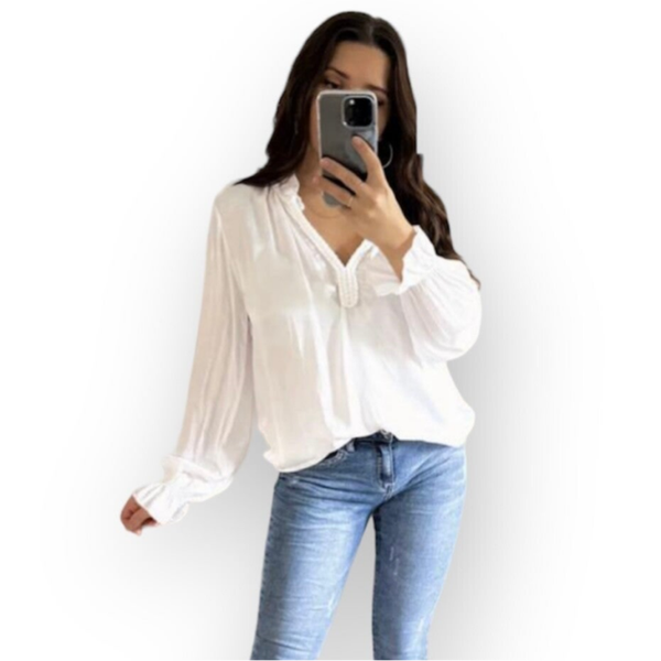 Blouse Elsa - parelmoer