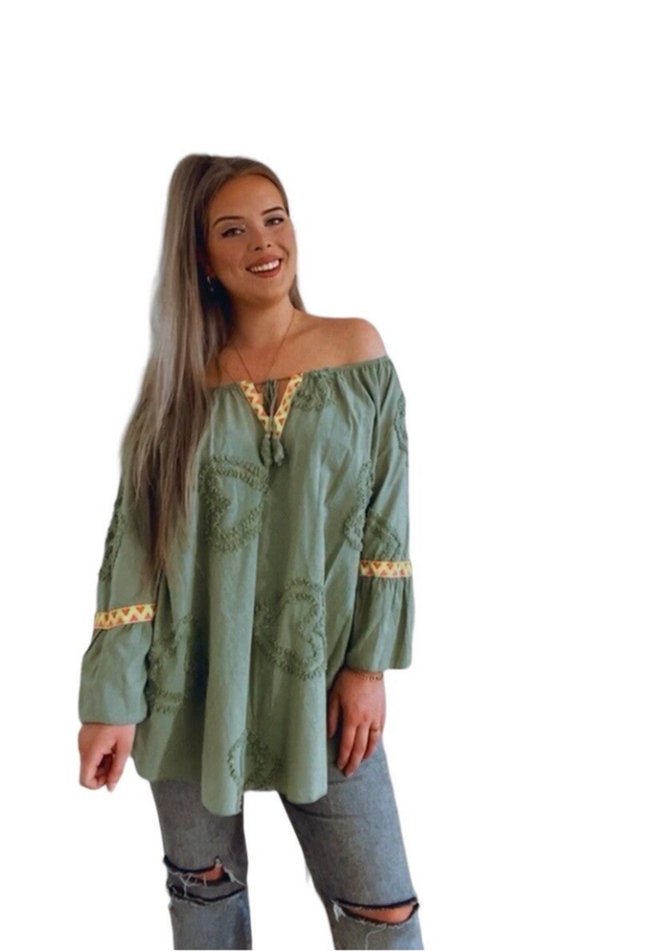 Blouse Heart - groen