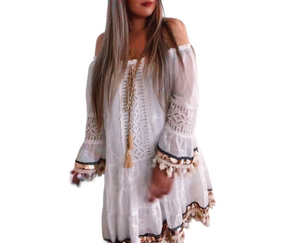 Jurk special Ibiza - wit