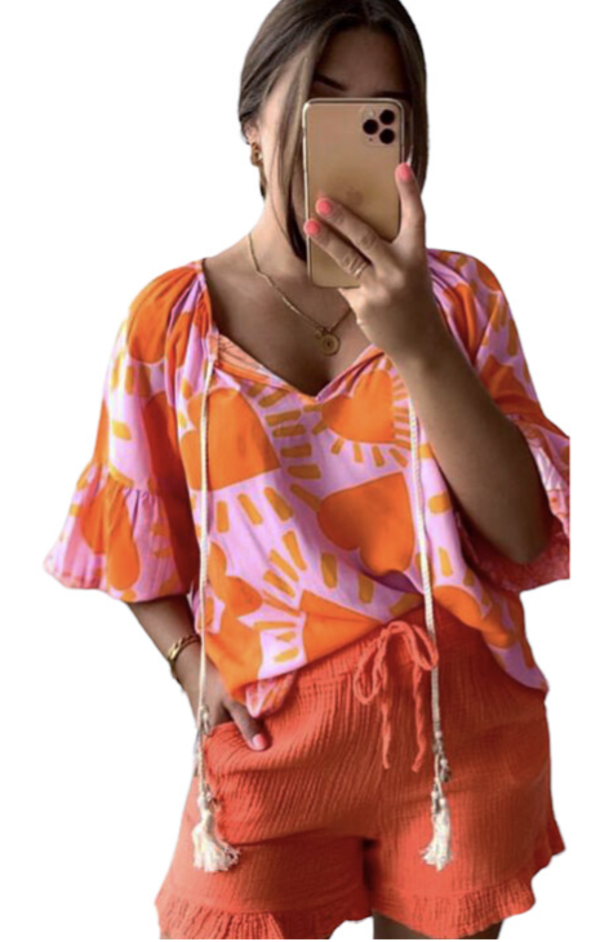 Blouse Isa - oranje